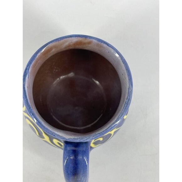 Earthworks Studio Pottery Barbados Decorative Art Handmade Painted Coffee Mug - Picture 5 of 8